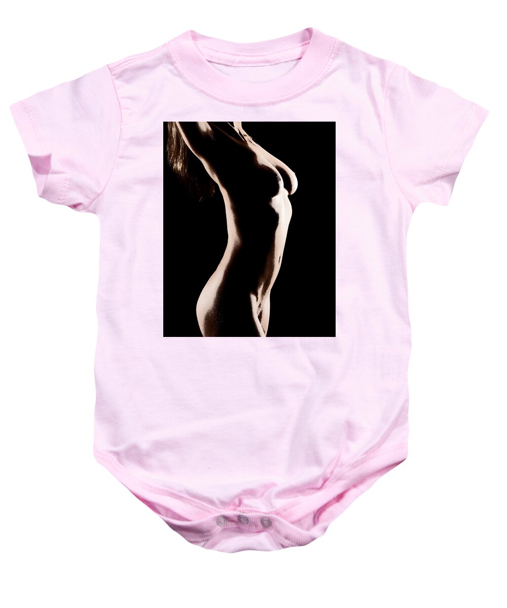 Nude Baby Onesie featuring the photograph Bodyscape 542 by Michael Fryd