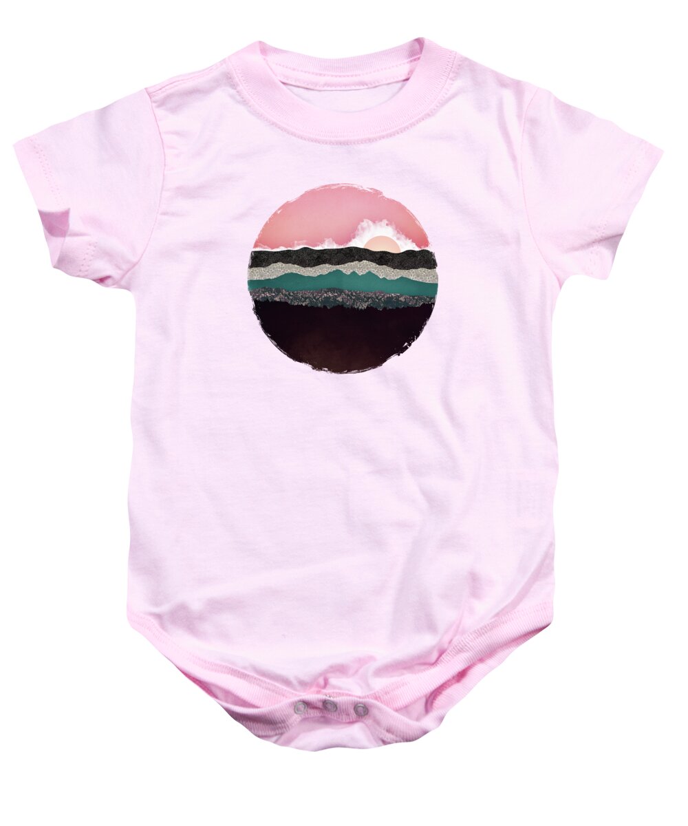 Champagne Baby Onesie featuring the digital art Champagne Sky by Spacefrog Designs