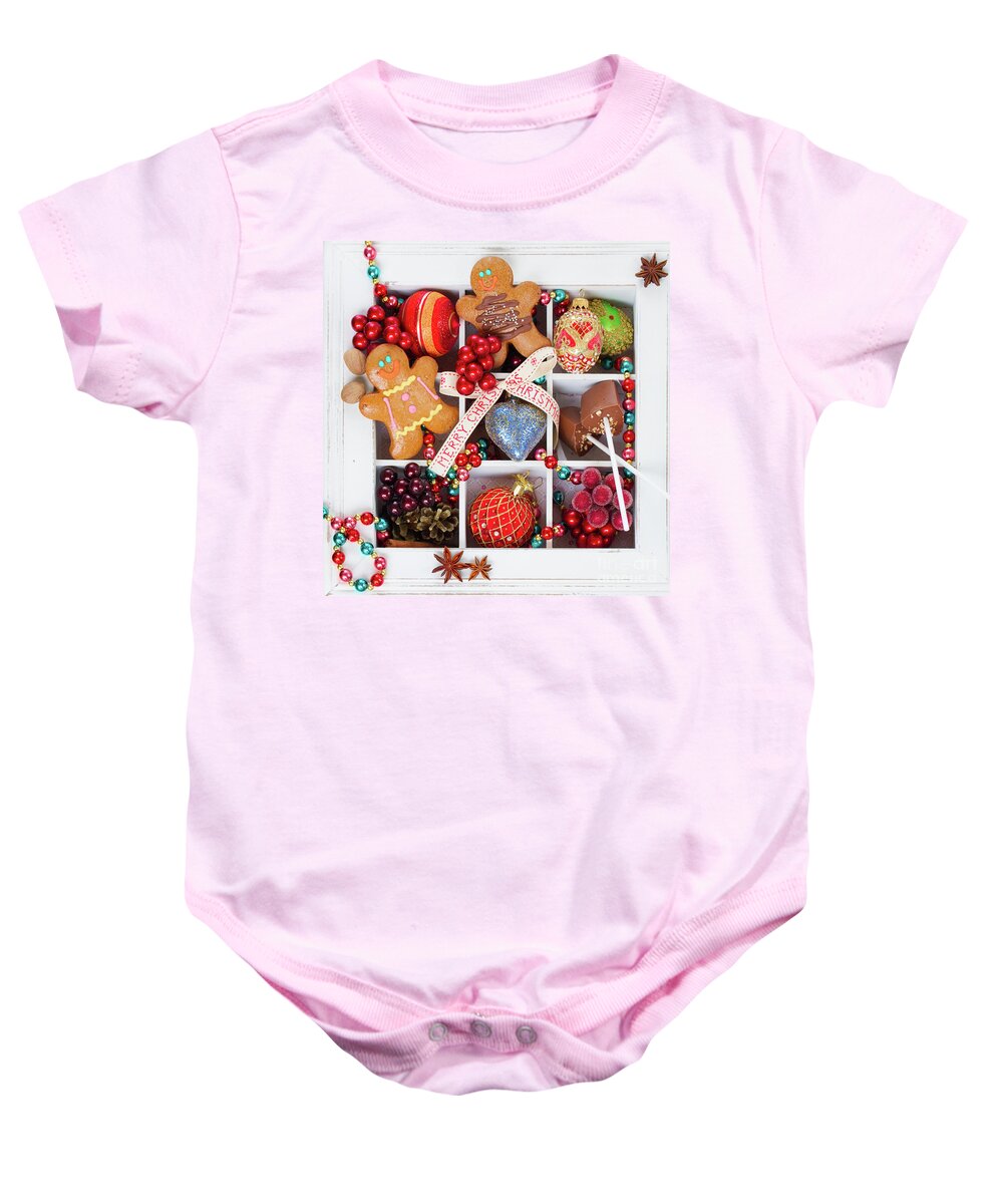 Christmas Baby Onesie featuring the photograph Christmas Box by Anastasy Yarmolovich