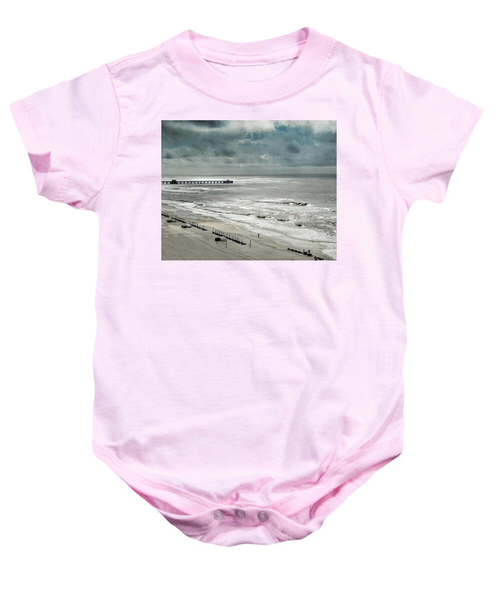 Alabama Baby Onesie featuring the photograph Churning Seas by Michael Thomas