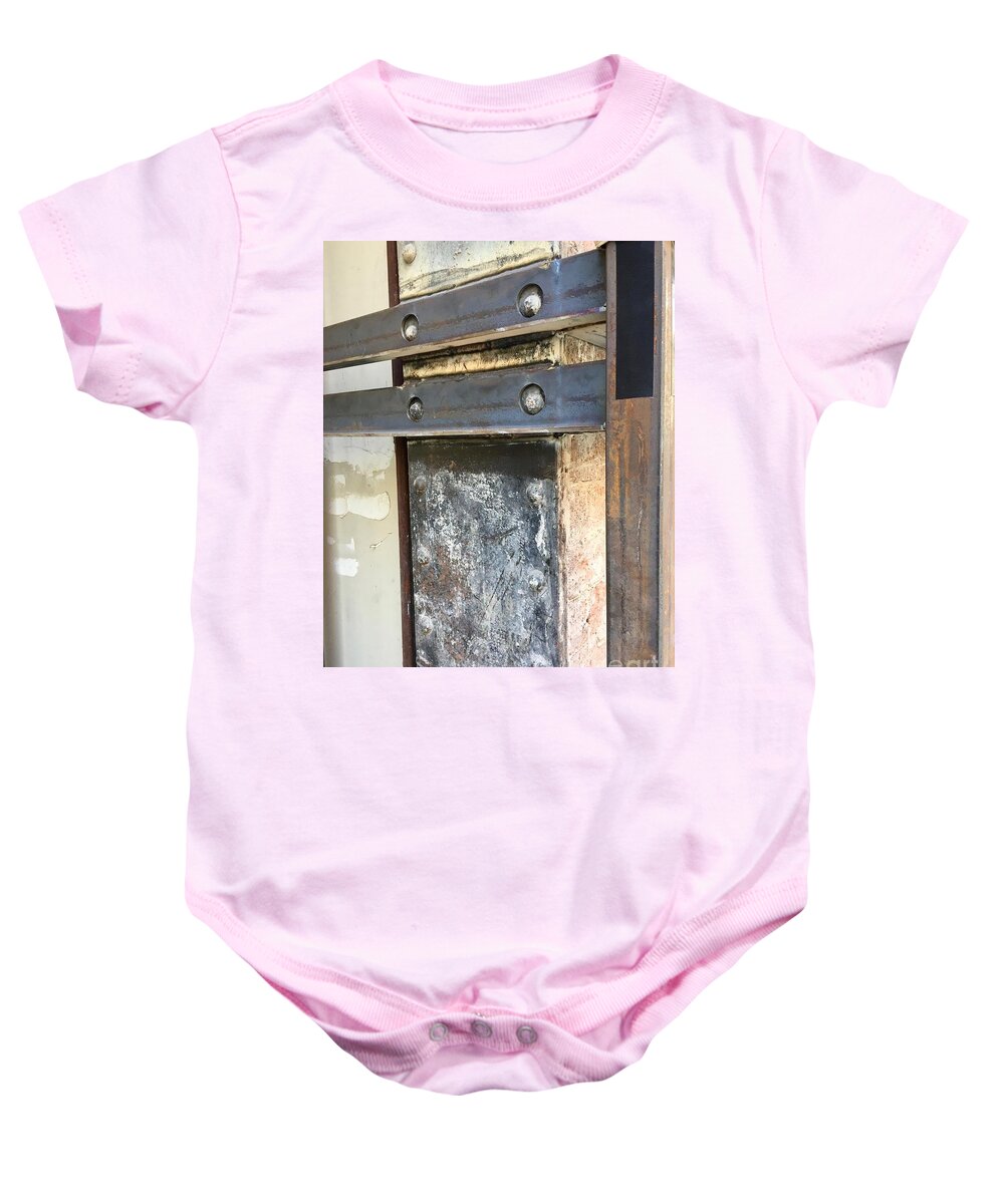 Angle Iron Rough Exposed Interior Baby Onesie featuring the photograph Collage Series 1-8 by J Doyne Miller
