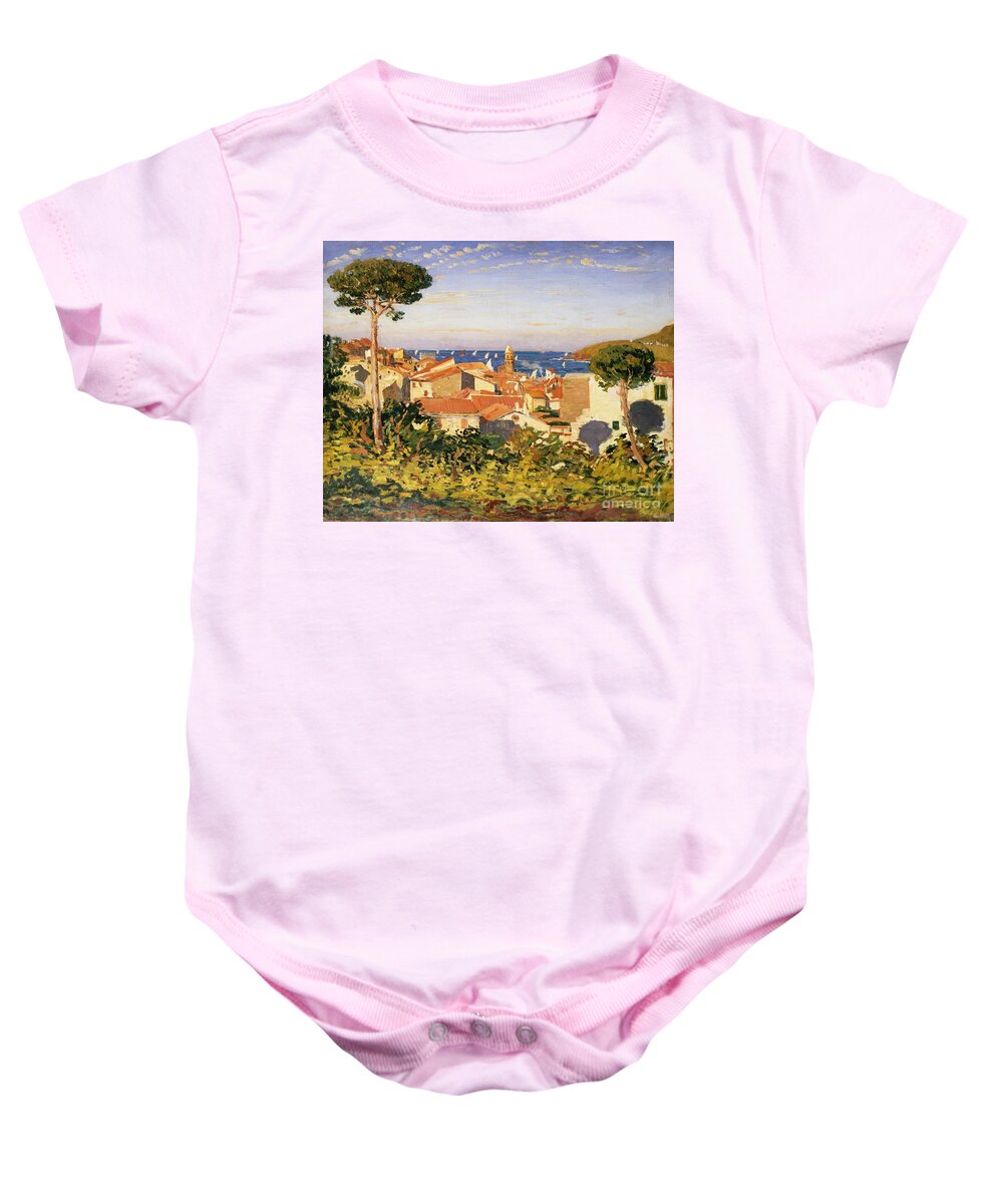 Collioure Baby Onesie featuring the painting Collioure by James Dickson Innes