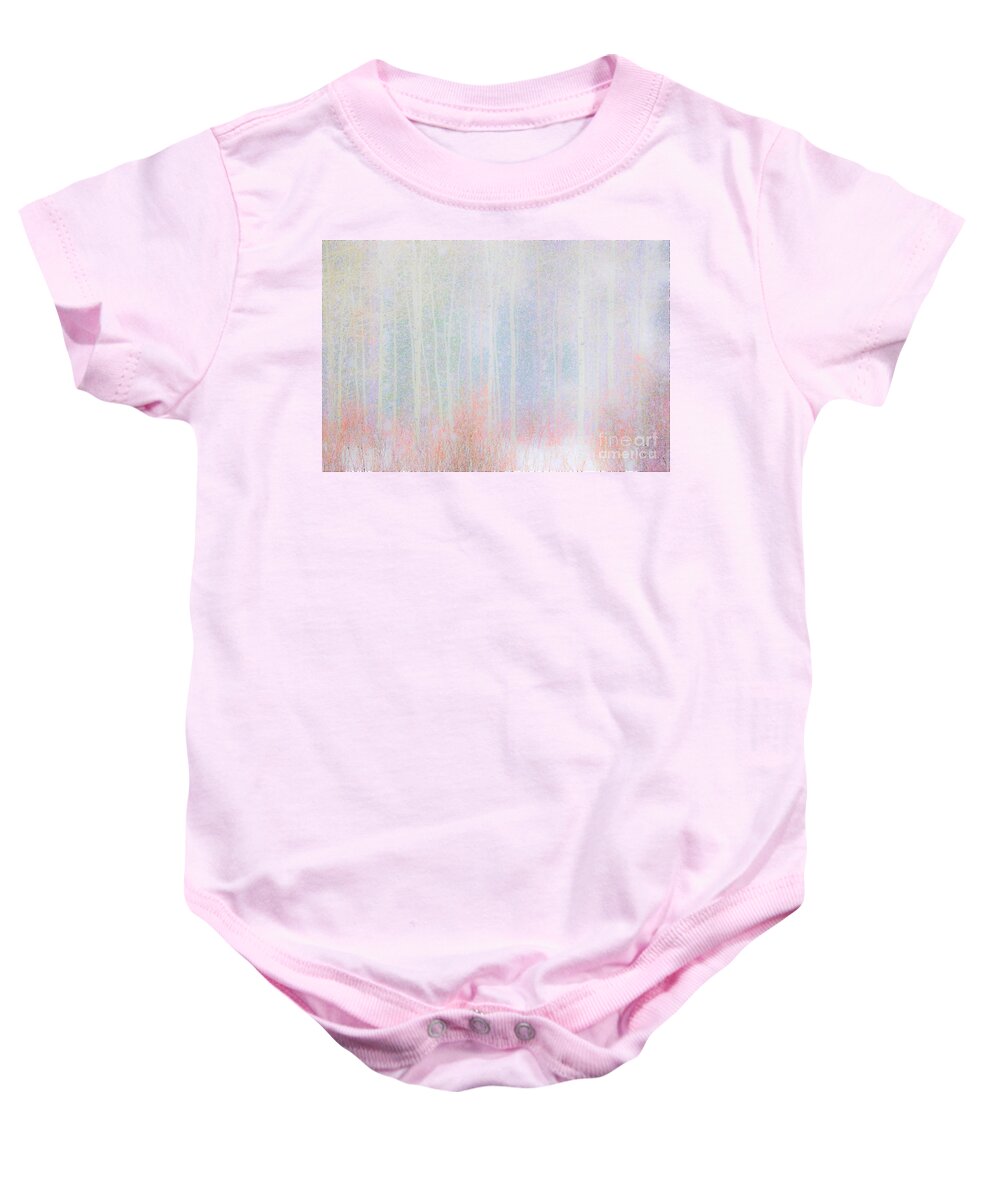Snow Baby Onesie featuring the photograph Color thru the Snow by Merle Grenz