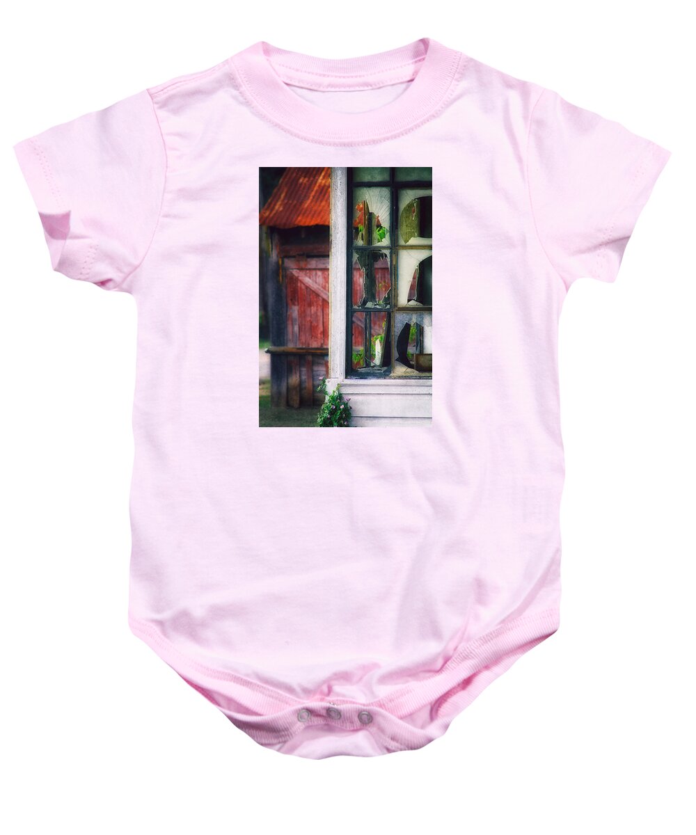 Rust Baby Onesie featuring the photograph Corner Store by Daniel George