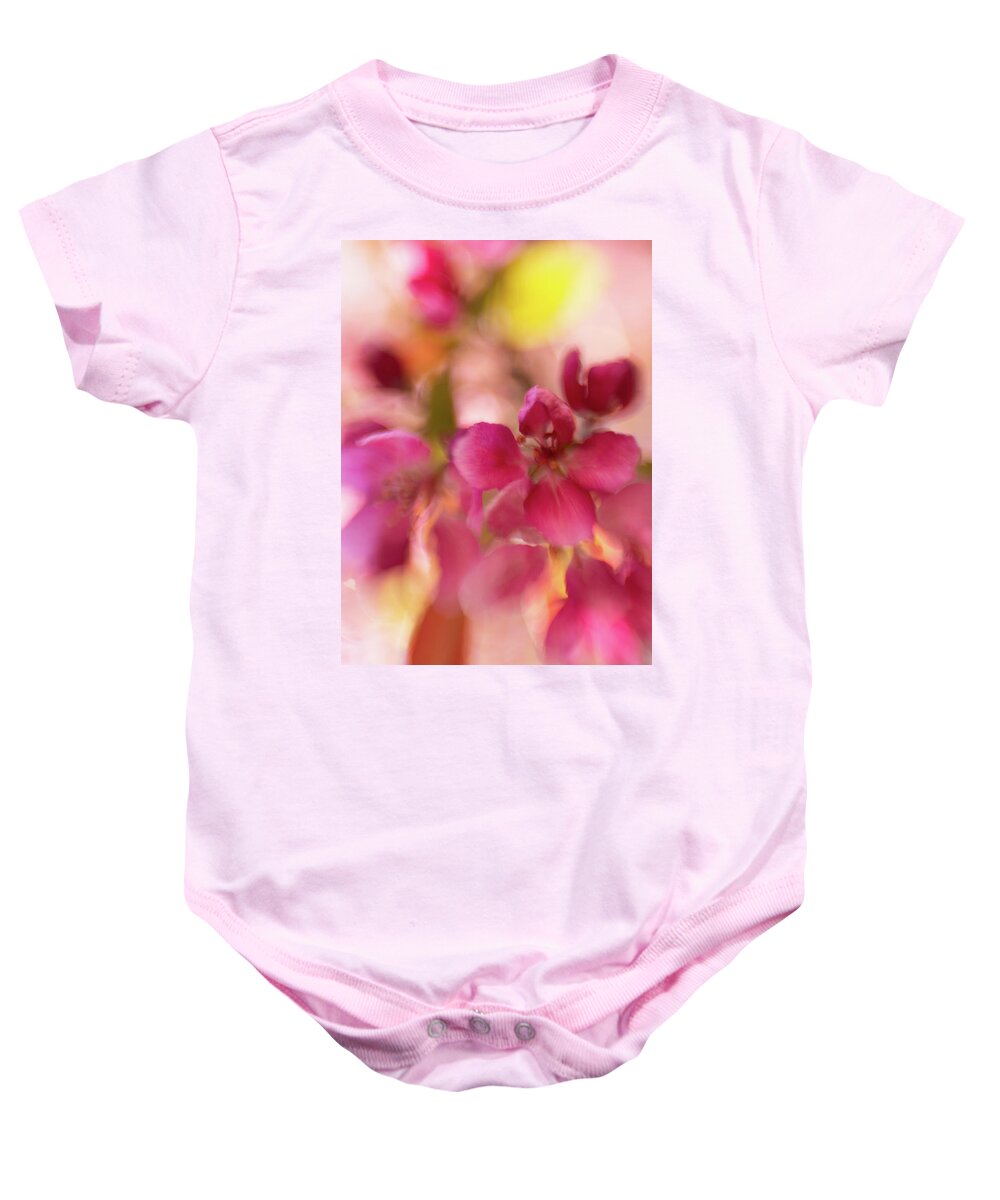 Flower Baby Onesie featuring the photograph Crabapple Pink by Pamela Taylor