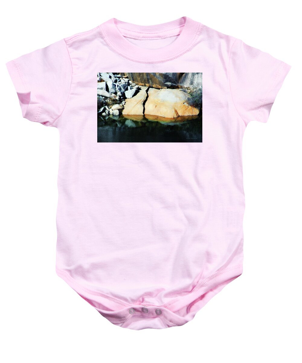 Stone Baby Onesie featuring the photograph Crushed by Donna Blackhall