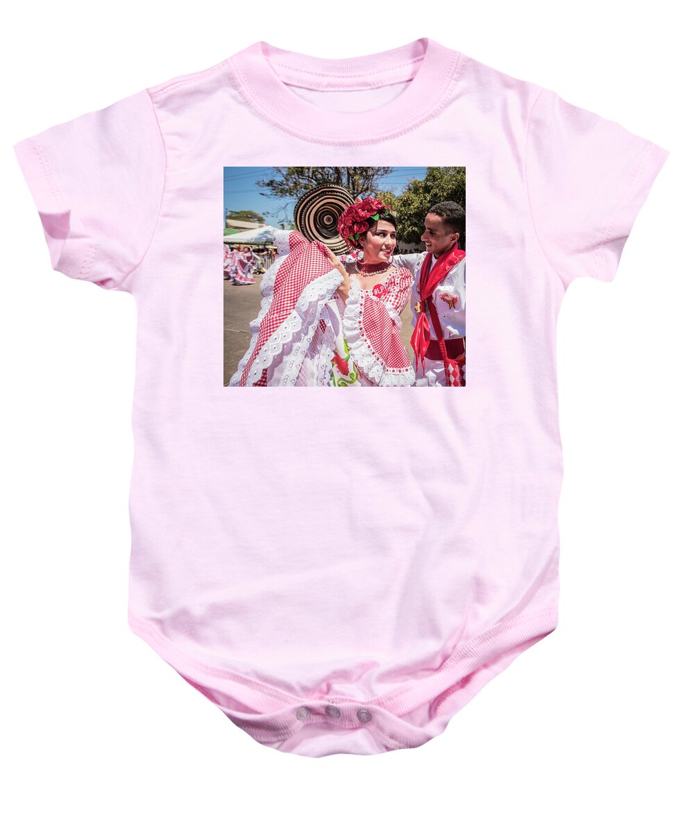 Barranquilla Baby Onesie featuring the photograph Cumbia Dance at Barranquilla Carnival by Victor Hugo