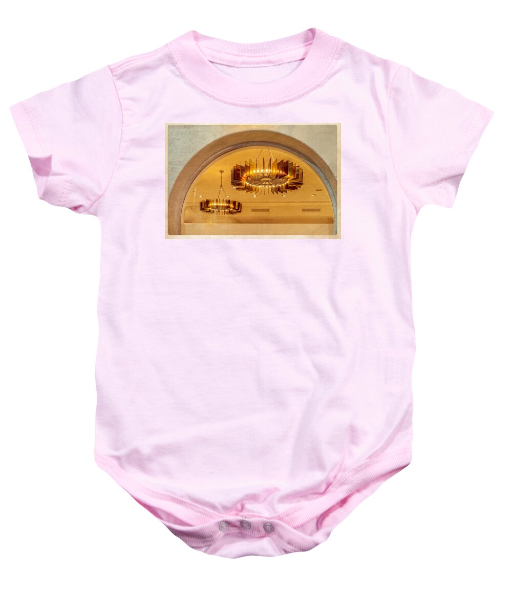2015 Baby Onesie featuring the photograph Deco Arches by Melinda Ledsome