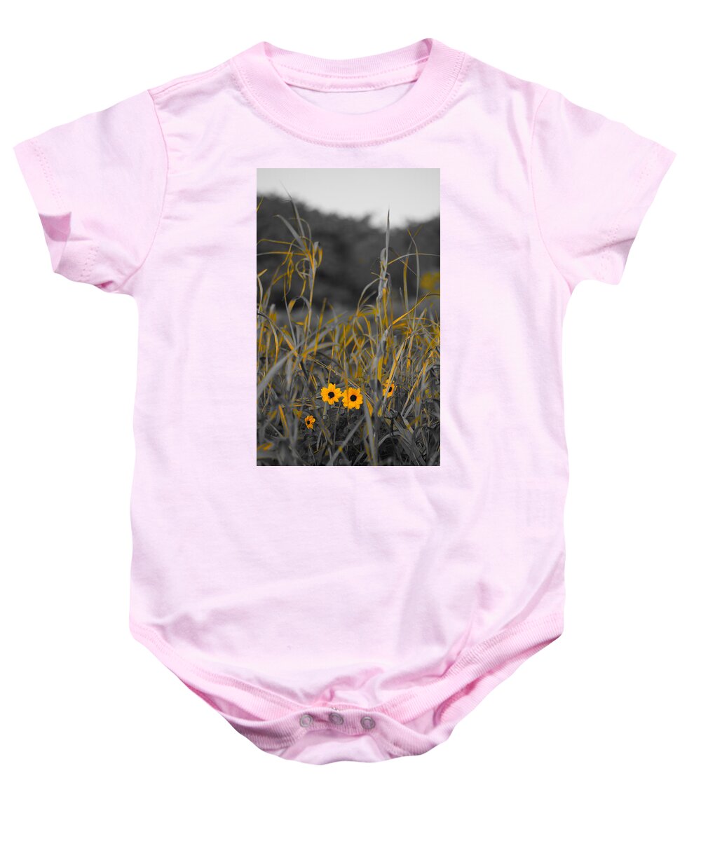 Florida Baby Onesie featuring the photograph Dune Grass Daisies Delray Beach Florida by Lawrence S Richardson Jr