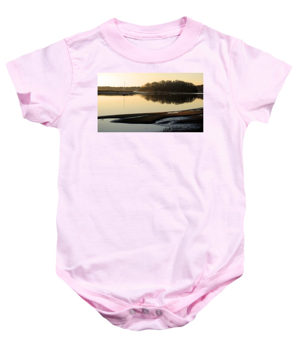 Early Morning Baby Onesie featuring the photograph Early morning reflections by Bruce Gannon