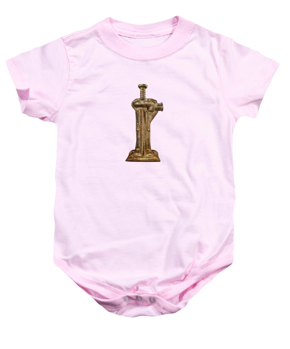 Antique Baby Onesie featuring the photograph Enclosed Screw Jack II by YoPedro