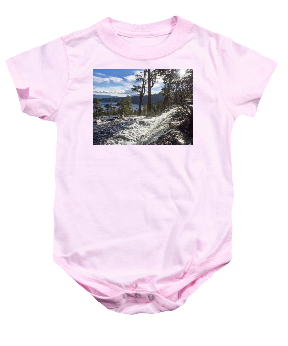 Sierra Baby Onesie featuring the photograph Fannette Island by Martin Gollery