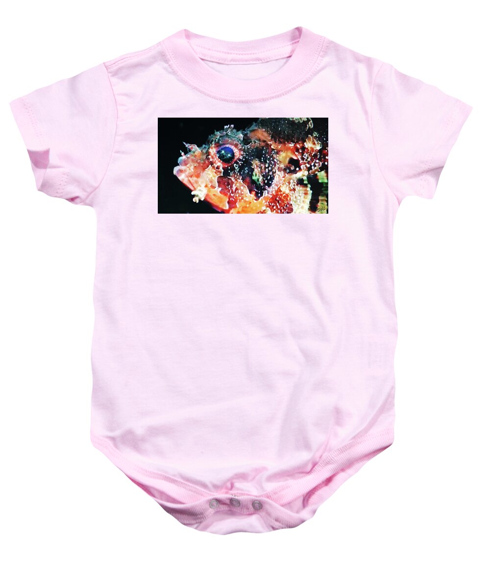 Fish Baby Onesie featuring the digital art Fish Story by CHAZ Daugherty