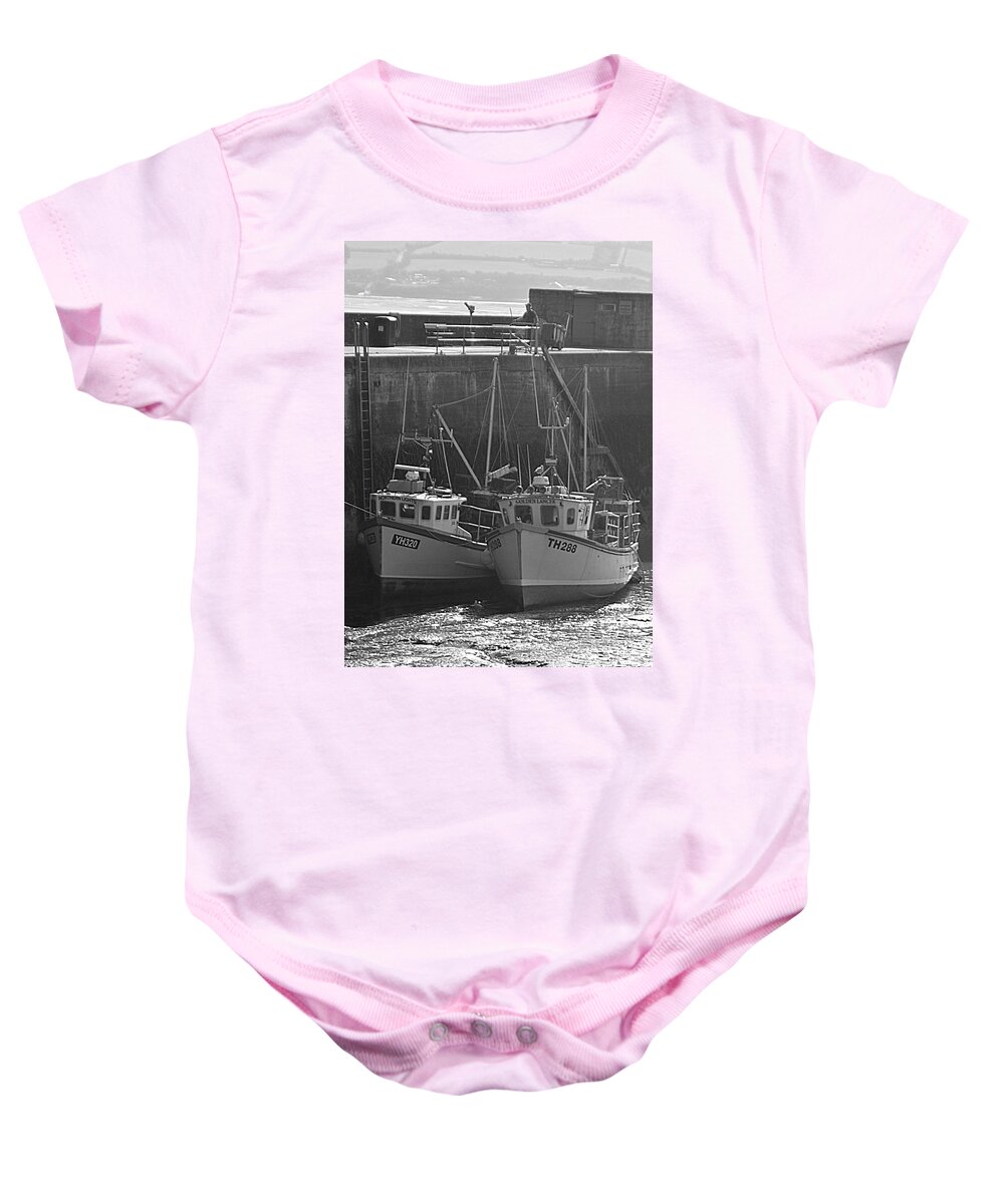 Fishing Boats Baby Onesie featuring the photograph Fishing Boats by Andy Thompson