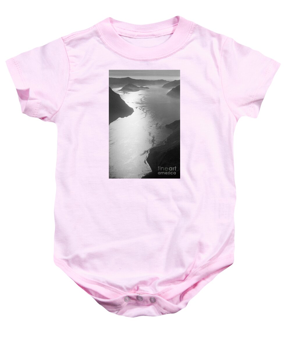 Iseo Baby Onesie featuring the photograph Fog over the Iseo by Riccardo Mottola