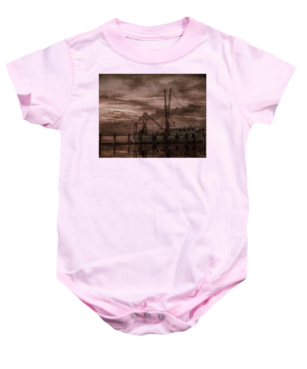 Fine Art Prints Baby Onesie featuring the photograph Ghost Ship by Dave Bosse