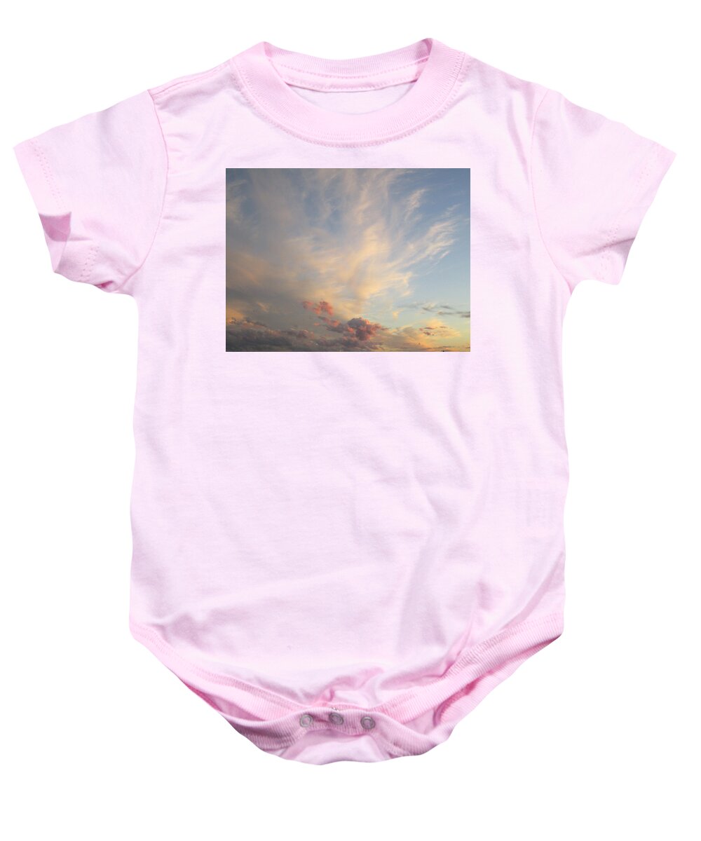 Clouds Baby Onesie featuring the photograph Heavenly games by Rosita Larsson