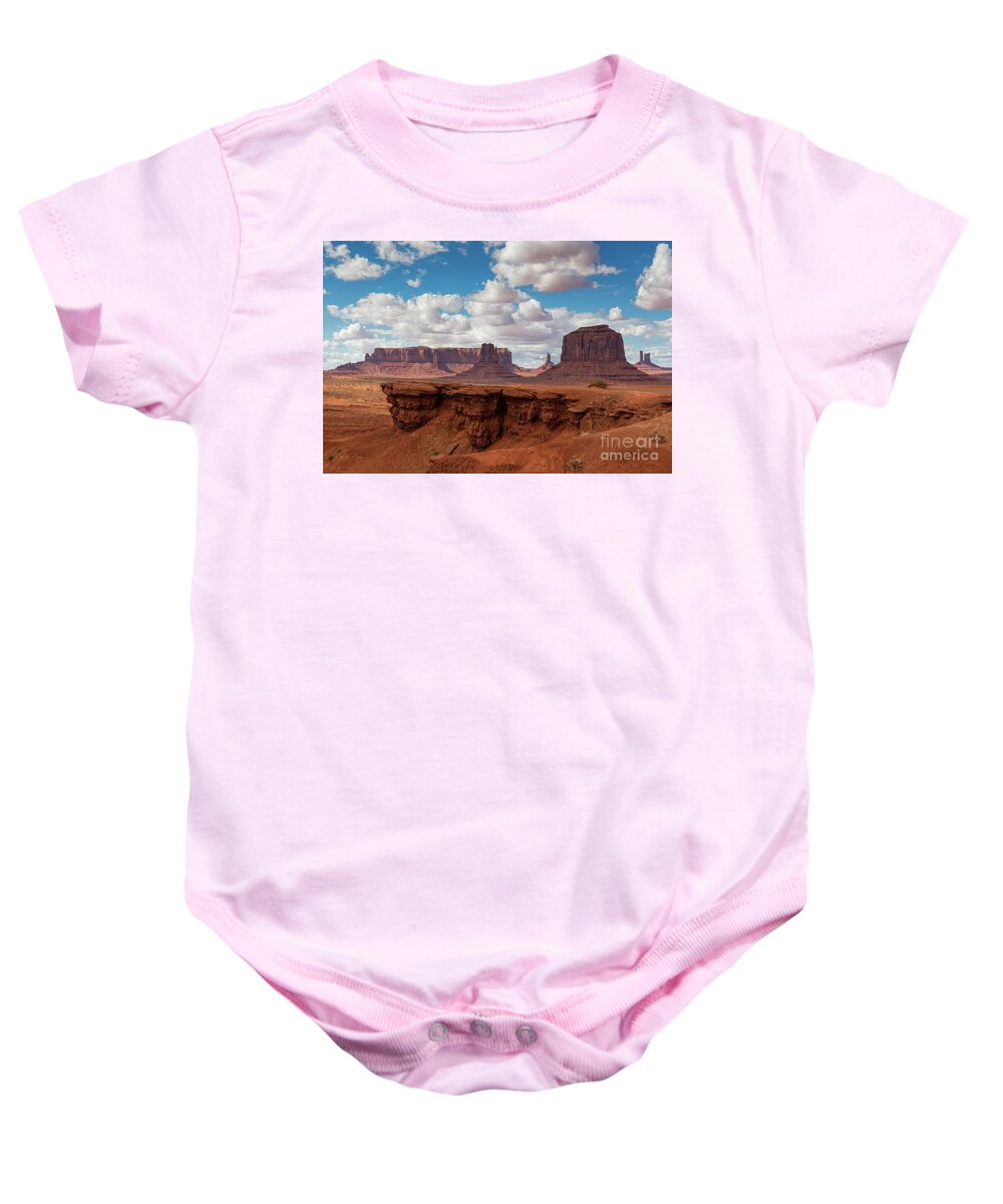 Monument Valley Baby Onesie featuring the photograph John Ford's Point by Mimi Ditchie