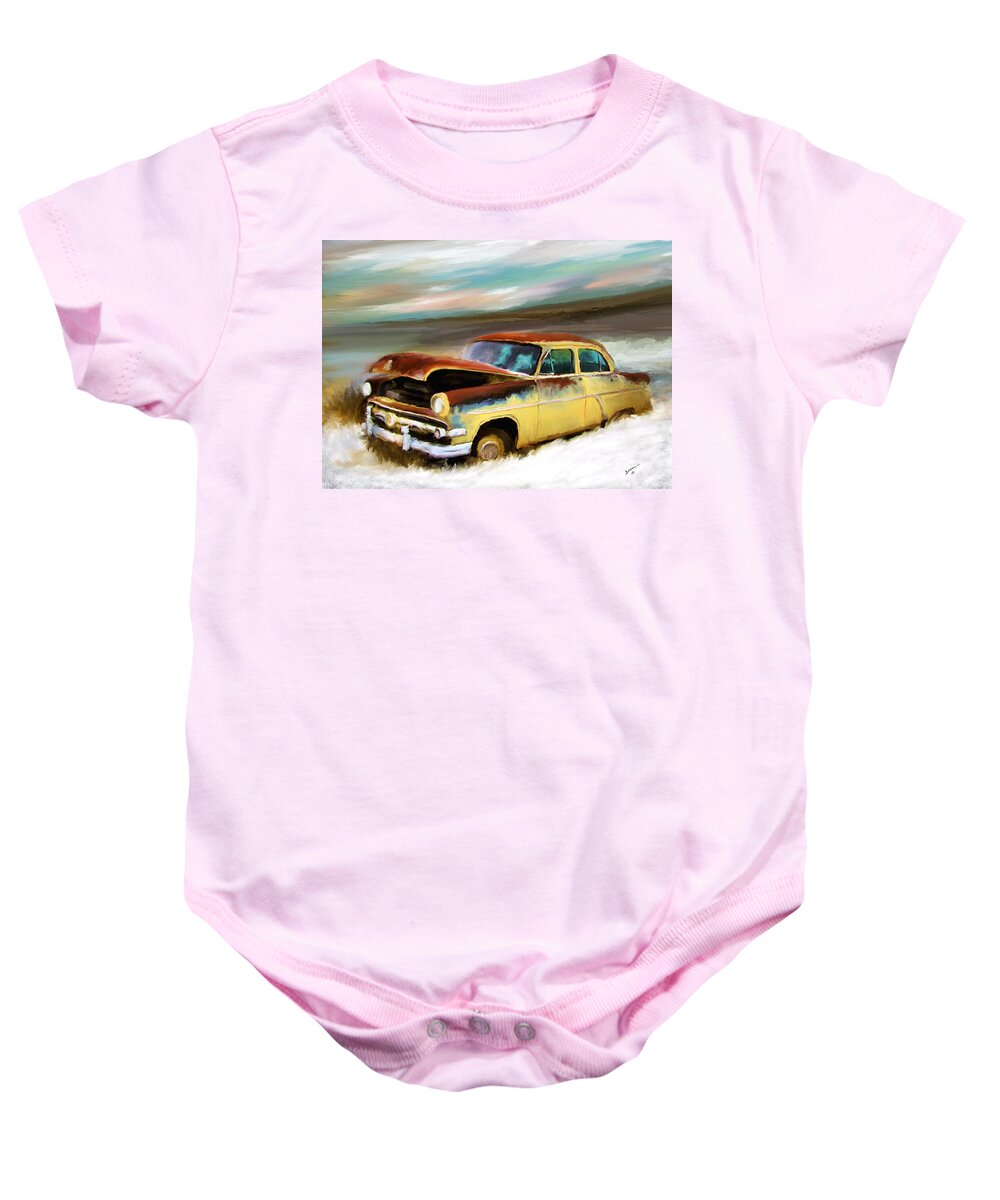 Digital Art Baby Onesie featuring the painting Just Needs A Paint Job by Susan Kinney