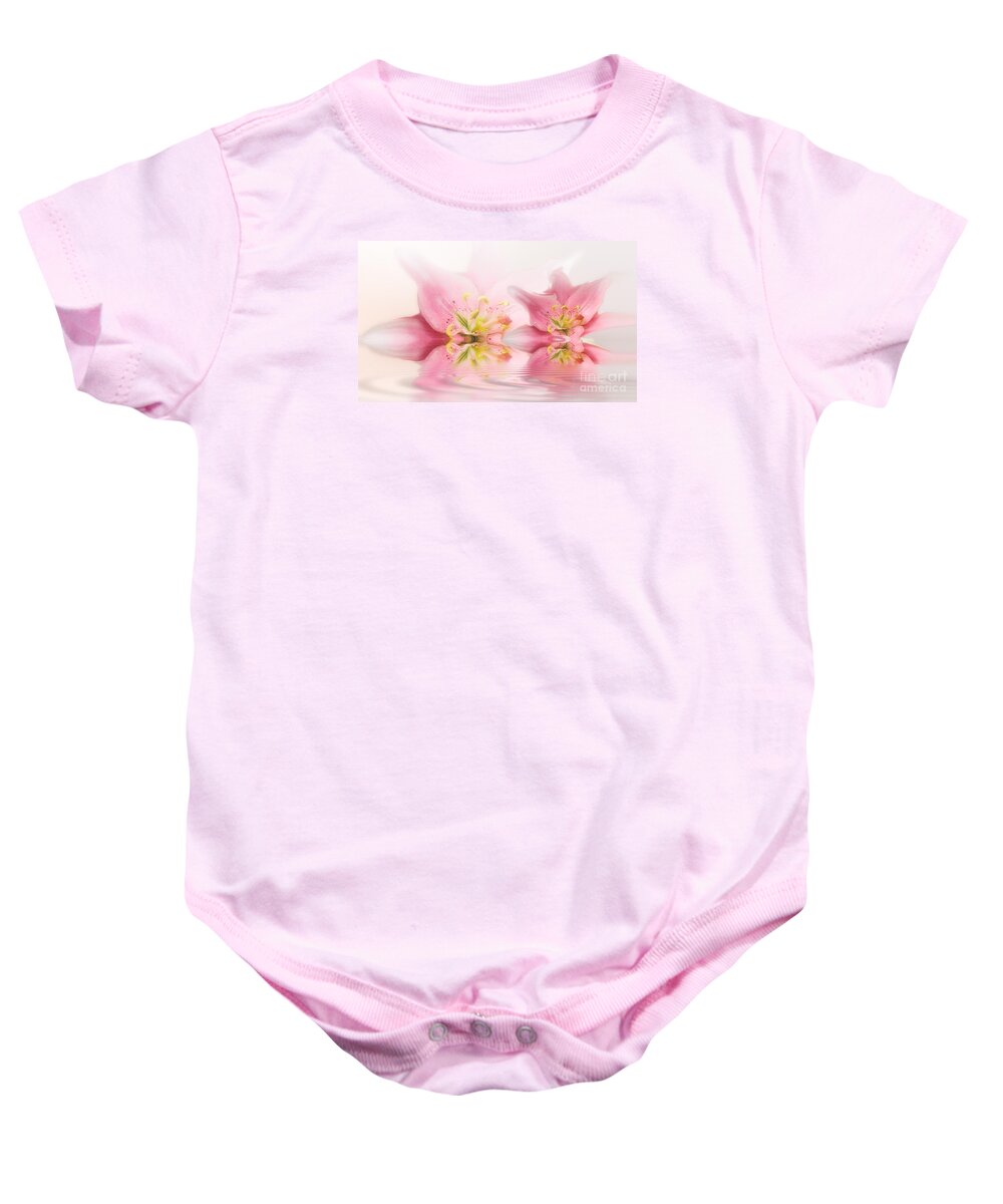 Lilies Baby Onesie featuring the photograph Lilies by Patti Schulze