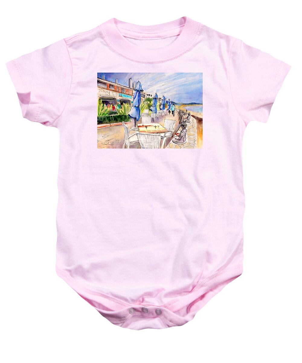 Travel Baby Onesie featuring the painting Live The Life You Love by Miki De Goodaboom