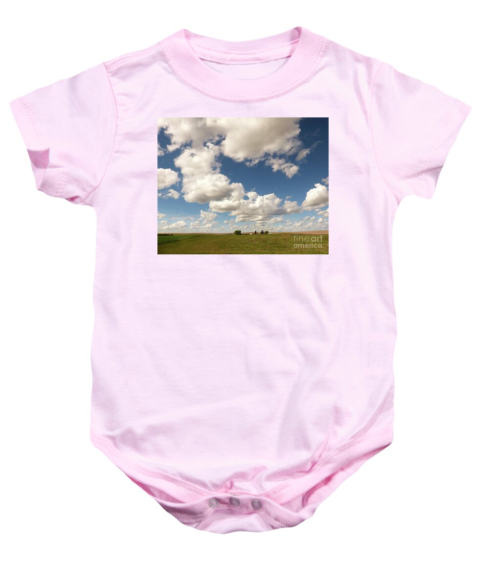 Montana Baby Onesie featuring the photograph Montana skyscape 4 by Paula Joy Welter