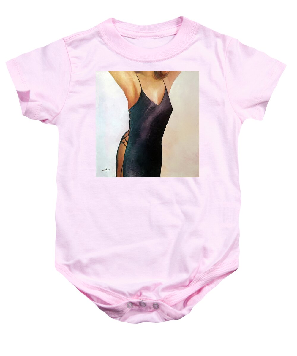  Baby Onesie featuring the painting My Muse by Josef Kelly