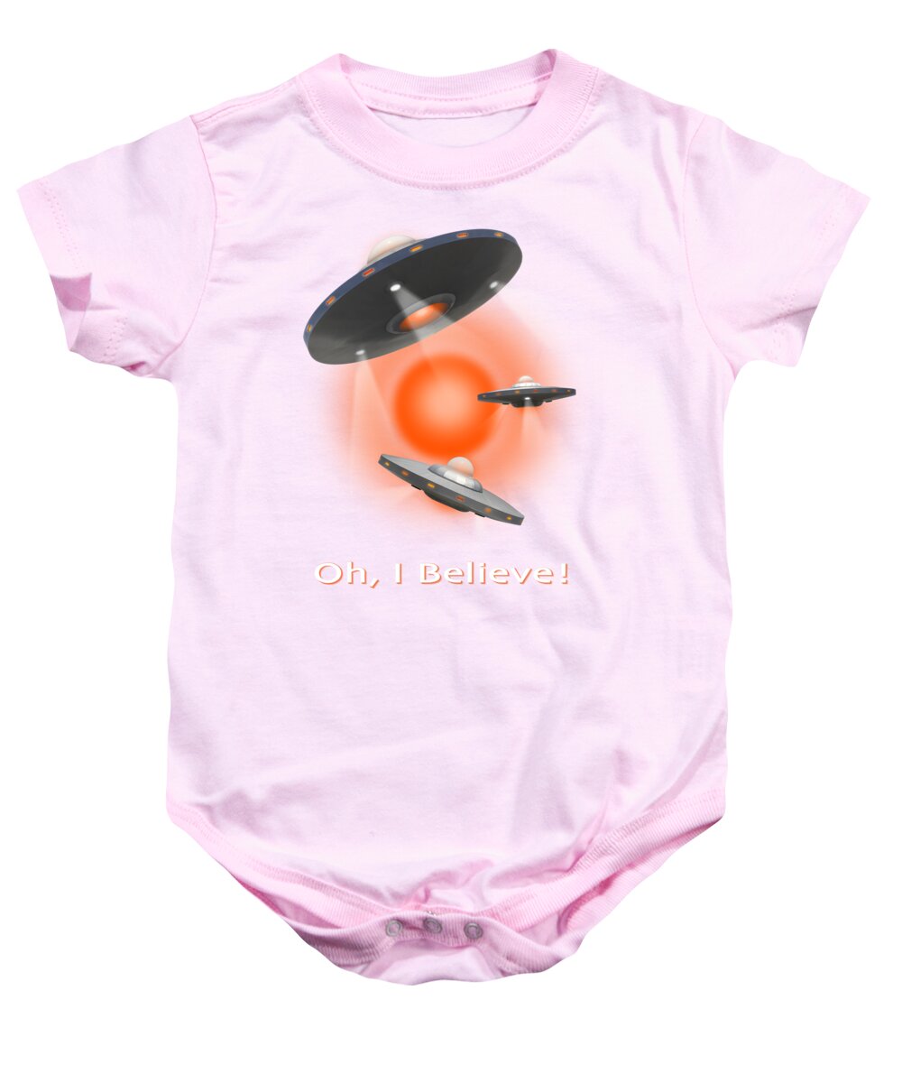 T-shirt Baby Onesie featuring the photograph Oh I Believe SE by Mike McGlothlen