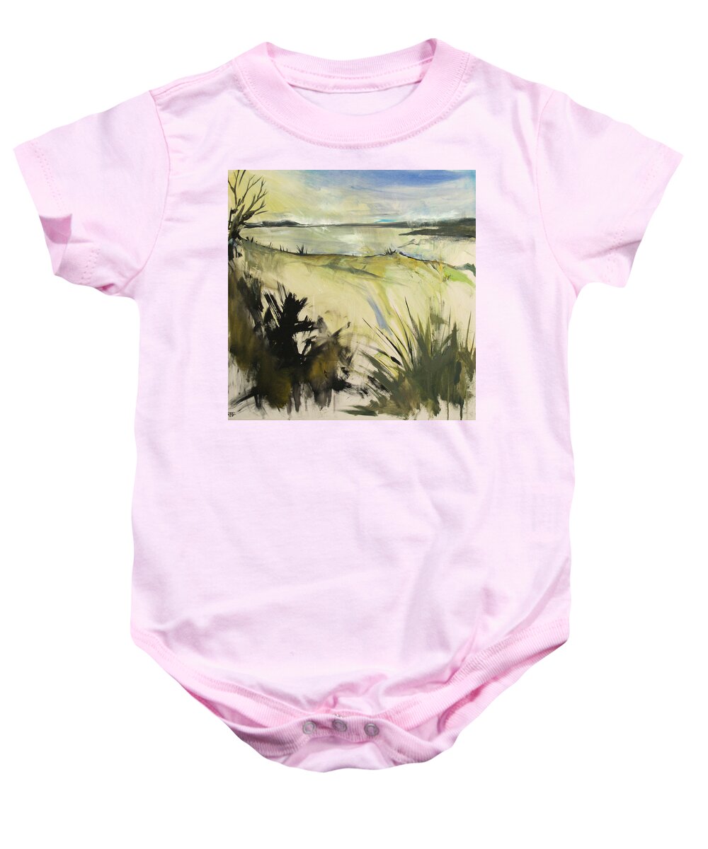  Baby Onesie featuring the painting Ossabaw Swamp Thoughts by John Gholson