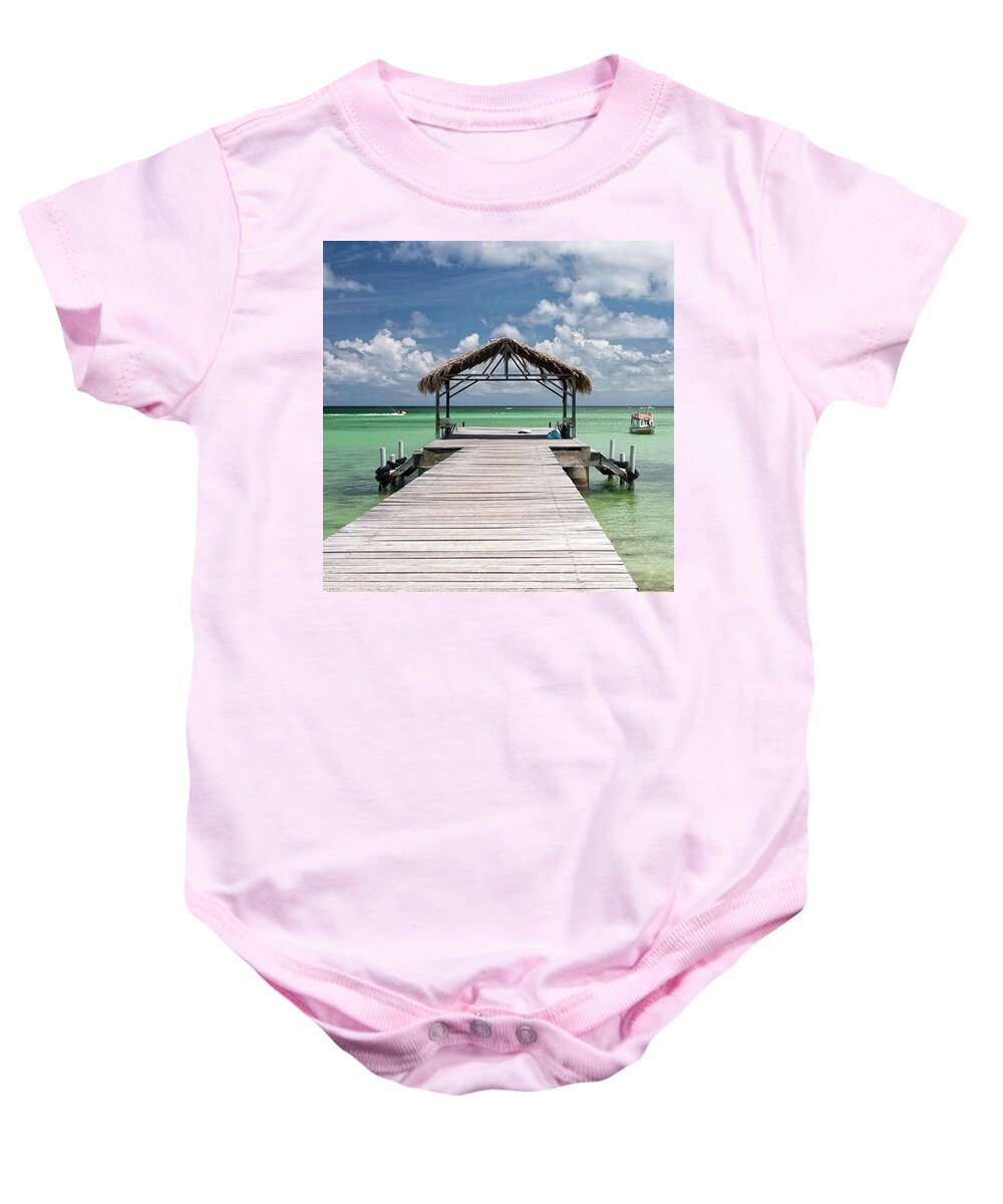 Beautiful Baby Onesie featuring the photograph Pigeon Point, Tobago#pigeonpoint by John Edwards