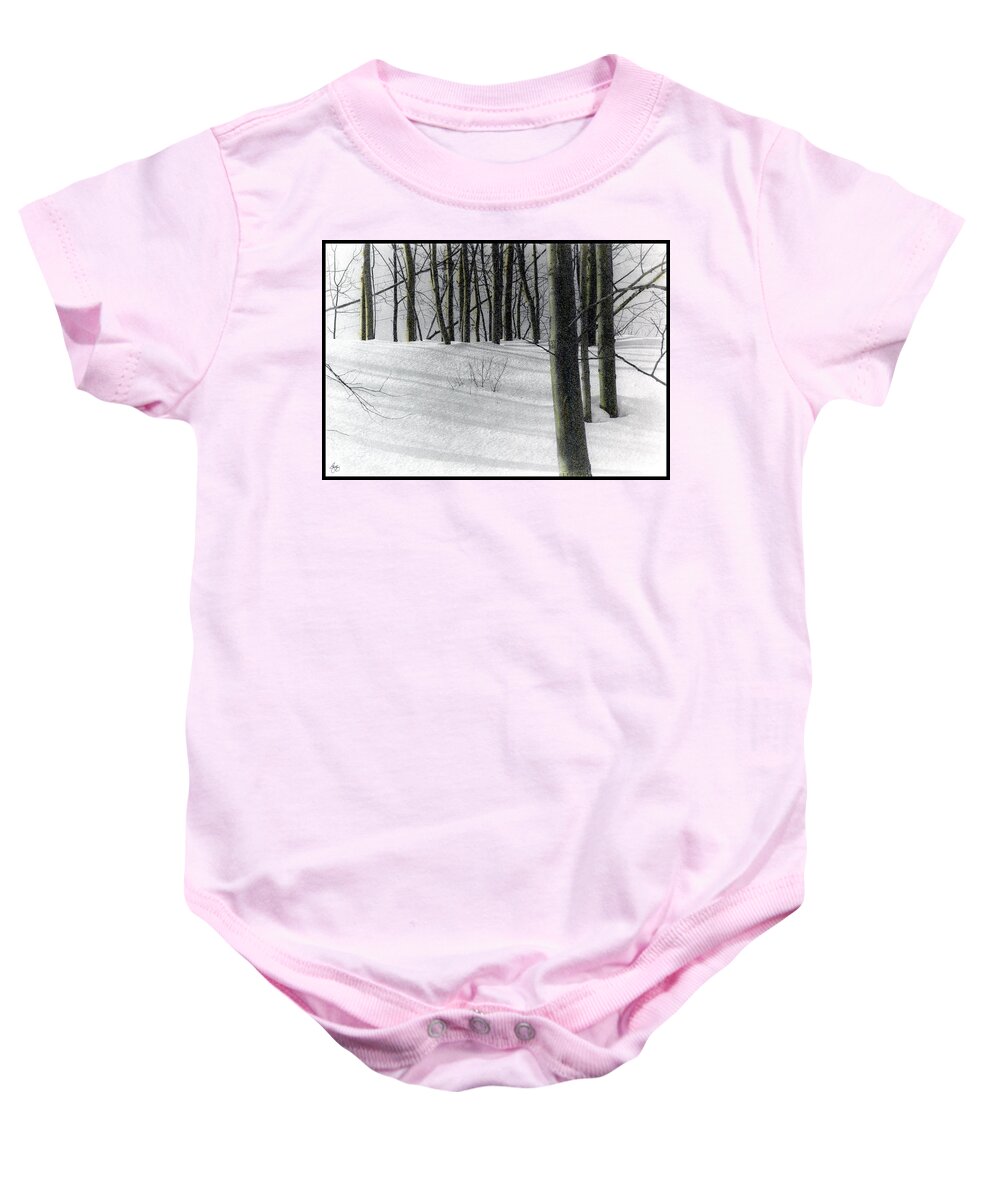 Aspen Baby Onesie featuring the photograph Poplars by Wayne King