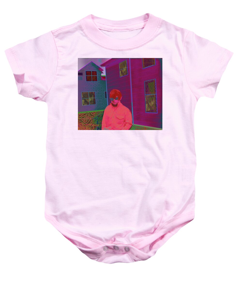 Patterns Baby Onesie featuring the digital art Reflections Of Cory by Rod Whyte