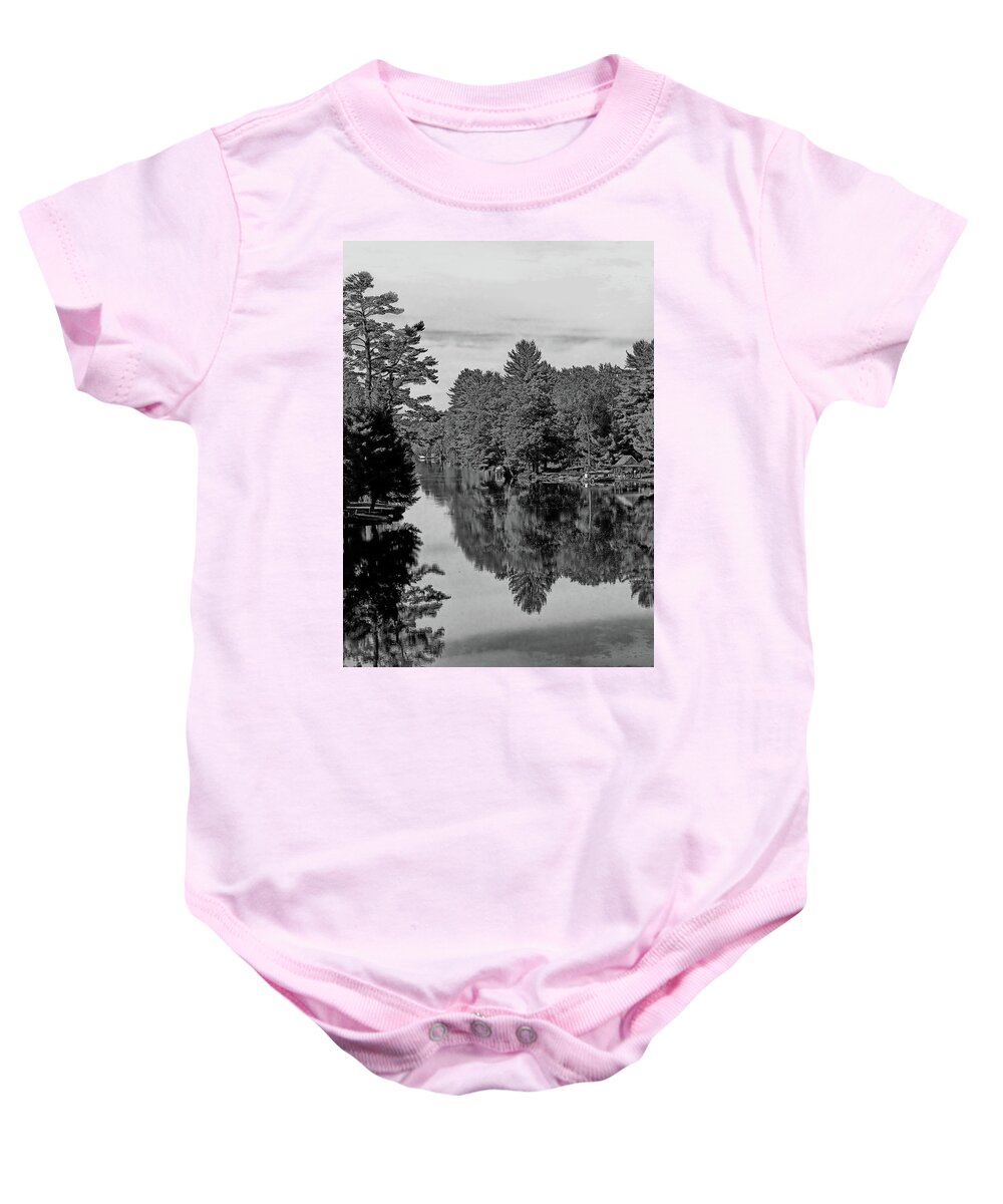 River Baby Onesie featuring the photograph Secret Hideaway by JGracey Stinson