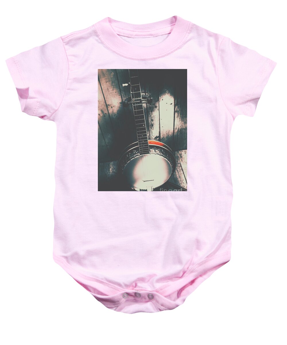 Musical Baby Onesie featuring the photograph Sound of the west by Jorgo Photography