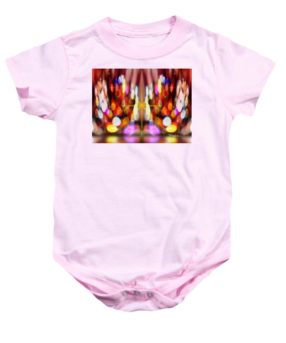Art Baby Onesie featuring the photograph Sparkles #8885_2 by Barbara Tristan