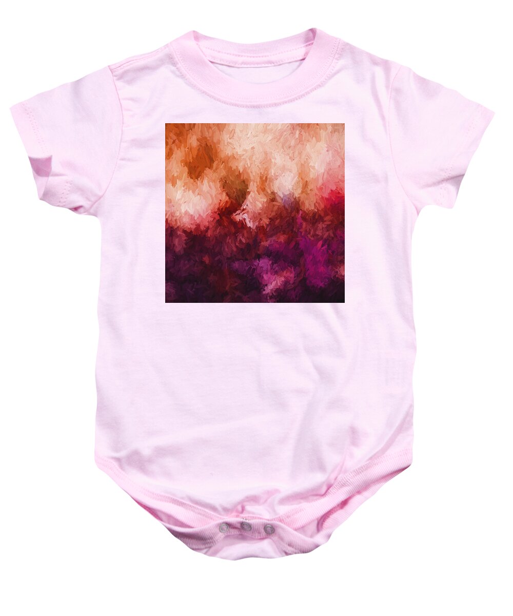 Digital Painting Baby Onesie featuring the digital art And God Created by Bonnie Bruno