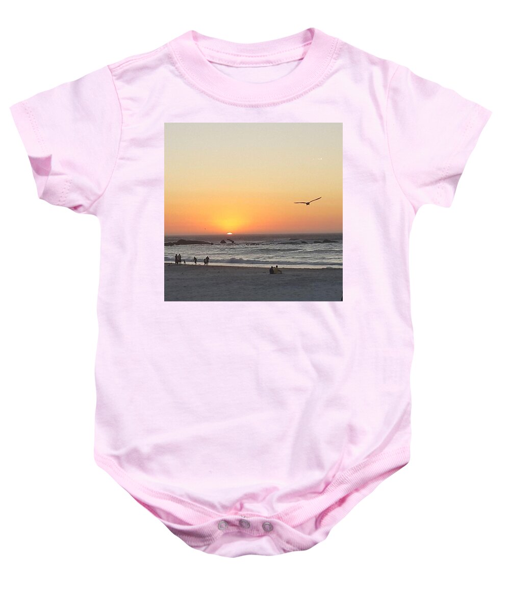 Beautiful Baby Onesie featuring the photograph #sunset At #campsbay 
#wanderlust by Krish Chetty
