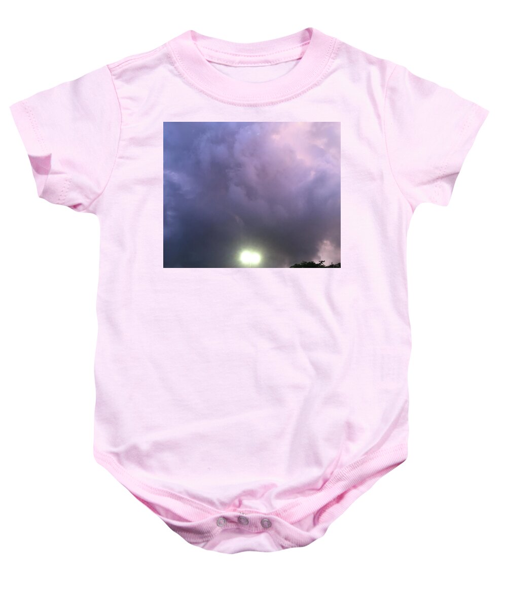 Purple Sky Baby Onesie featuring the photograph Sunset in Paradise #3 by Susan Grunin