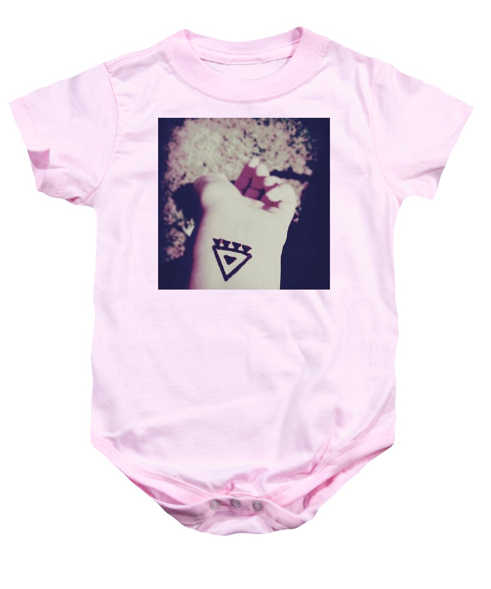 Symbols Baby Onesie featuring the photograph Symbol 2 by Gypsy Heart