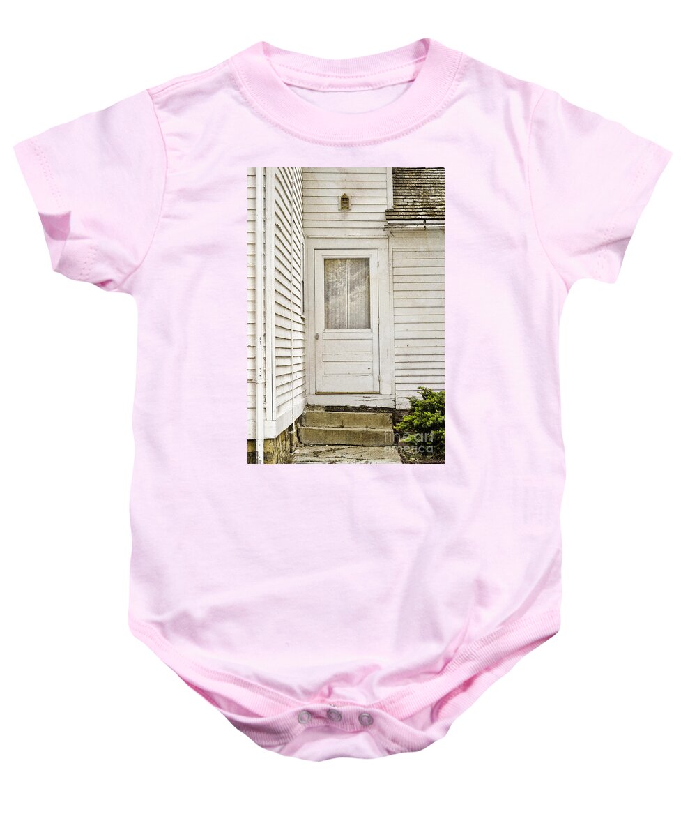 House Baby Onesie featuring the photograph The Back Door by Margie Hurwich