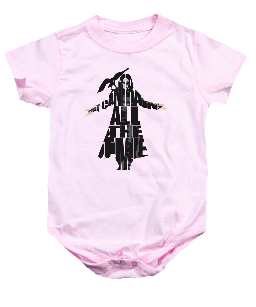 Crow Baby Onesie featuring the painting The Crow by Inspirowl Design