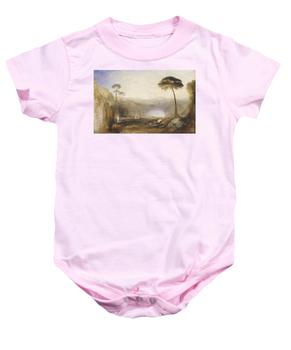 Joseph Mallord William Turner 1775�1851  The Golden Bough Baby Onesie featuring the painting The Golden Bough by Joseph Mallord