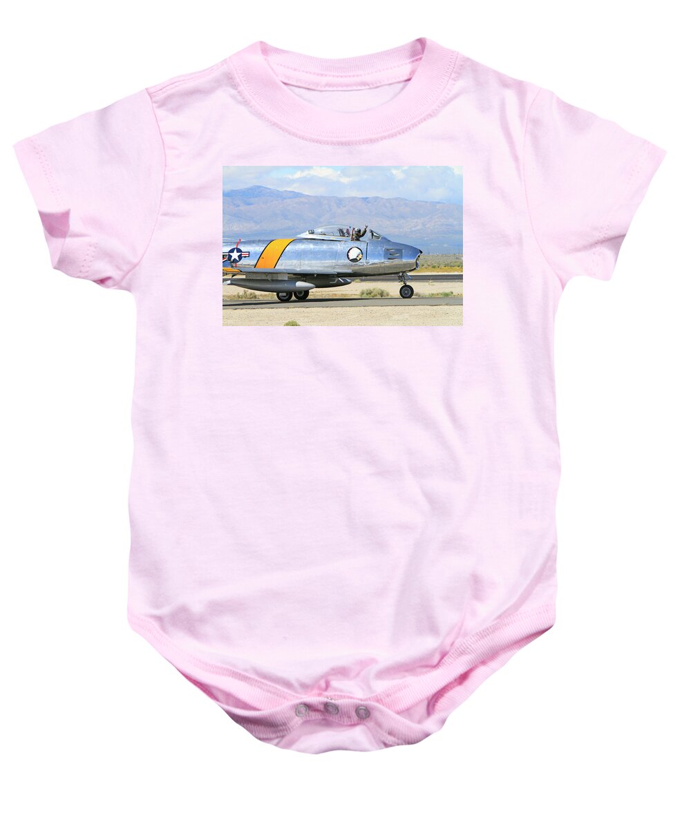 F-86 Baby Onesie featuring the photograph Thumbs Up by Shoal Hollingsworth