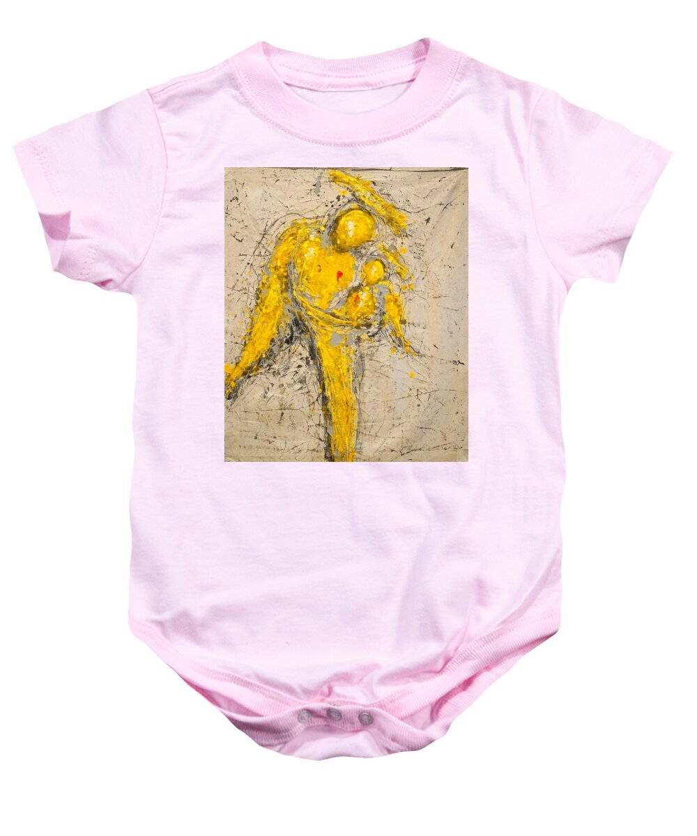 Madonna And Child Baby Onesie featuring the painting To See is to Love and to Love is to Live by Giorgio Tuscani