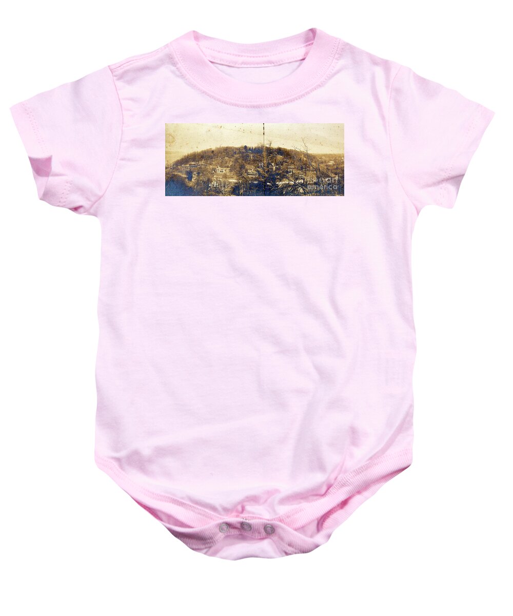 Dyckman Street Baby Onesie featuring the photograph Turn of the Century Dyckman Street Panorama by Cole Thompson