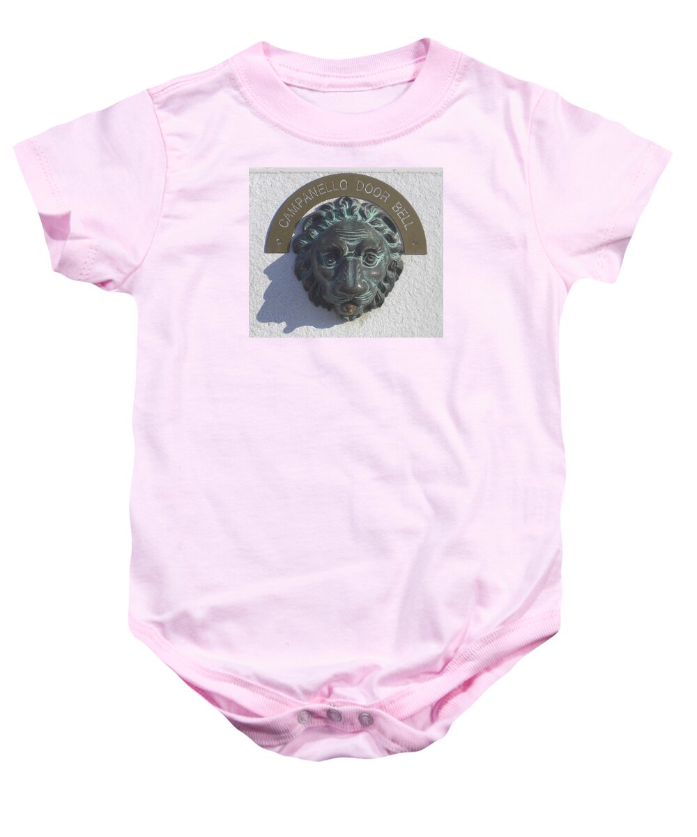 Venice Baby Onesie featuring the photograph Venice DoorBell by Lin Grosvenor