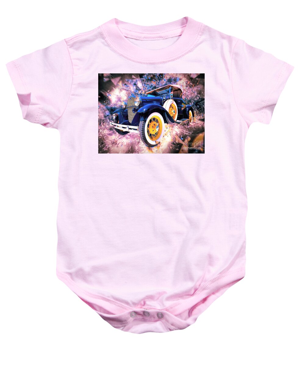 Vintage Car Baby Onesie featuring the photograph Vintage Explosion II by Jack Torcello