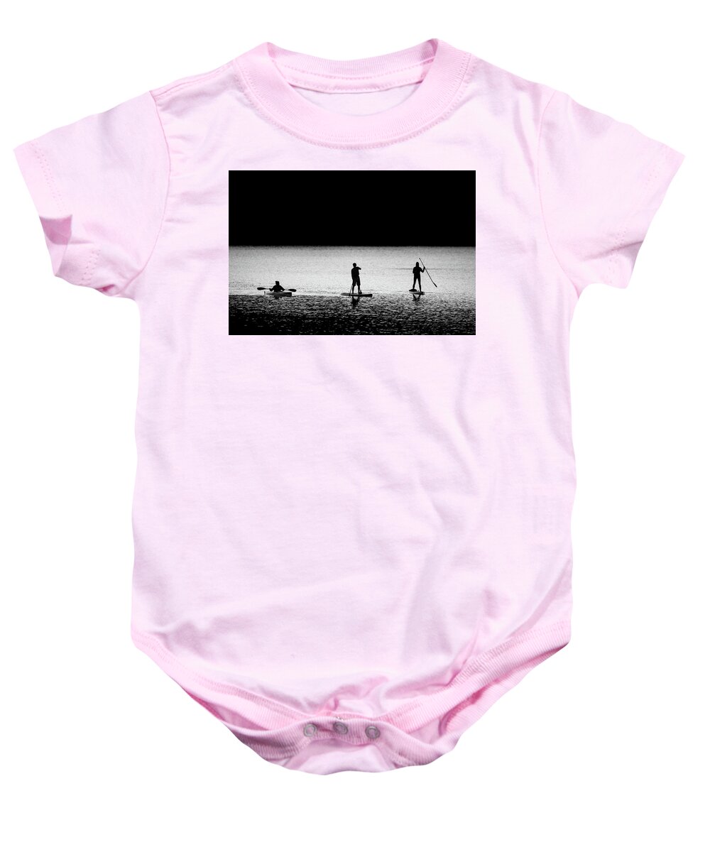 Johnson County Baby Onesie featuring the photograph Water Sports by Jeff Phillippi