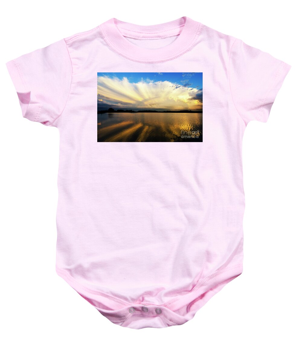 Where Heaven Meets The Earth. Water Baby Onesie featuring the photograph Where Heaven Meets The Earth by Bob Christopher