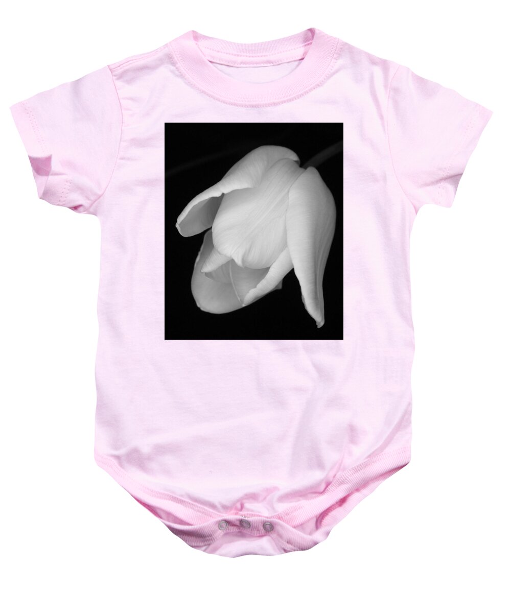 Flower Baby Onesie featuring the photograph White Tulip by Thomas Pipia